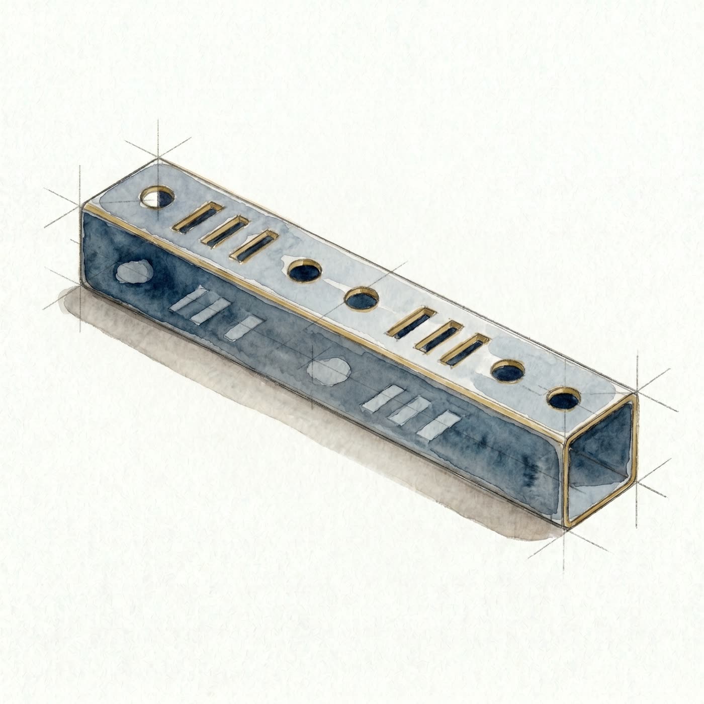 Split assemblies. One tube part per STEP file.